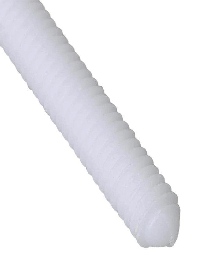 ام ال دي طقم براغي وصواميل وغسالات غطاء مقعد المرحاض الغربي من MLD، طقم مفصلات، مشبك تثبيت سفلي، طقم أدوات التركيب BOL4050 (زوج واحد، أبيض، بلاستيك) - Image 3